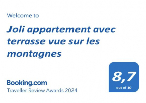 Joli appartement avec terrasse vue sur les montagnes Uvernet-Fours